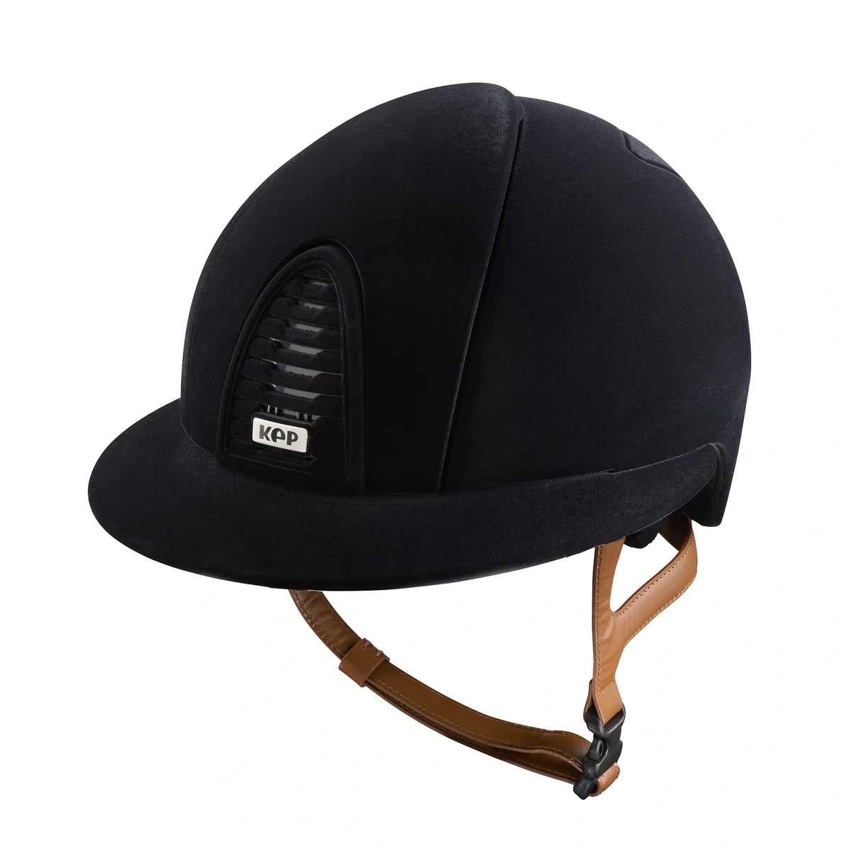 Cromo 2.0 Black Velvet / Beige Chinstrap / Polo Visor - front
