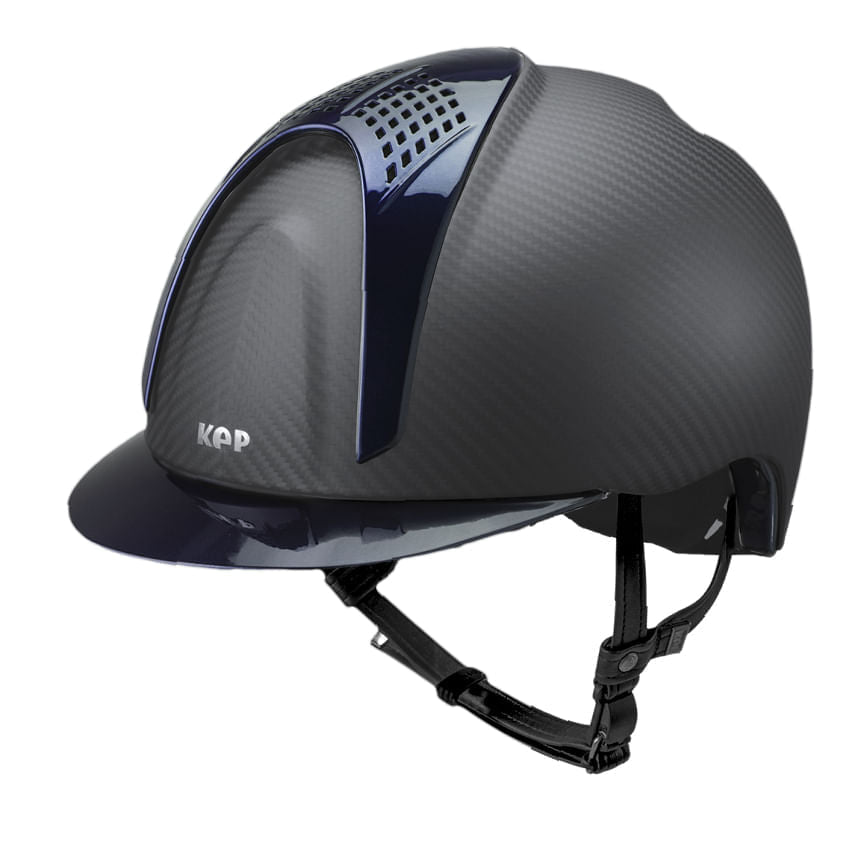 E-Light Carbon Matt / 2 Blue Inserts - front