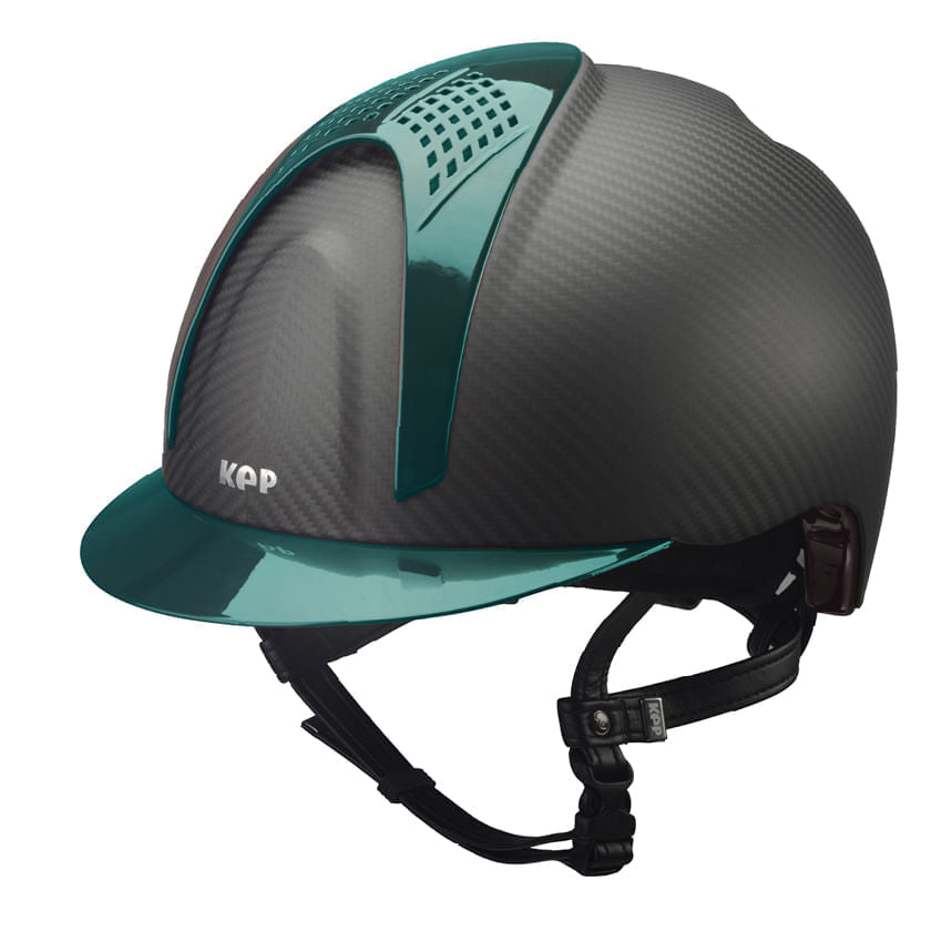 E-Light Carbon Matt / 2 Green Inserts - front