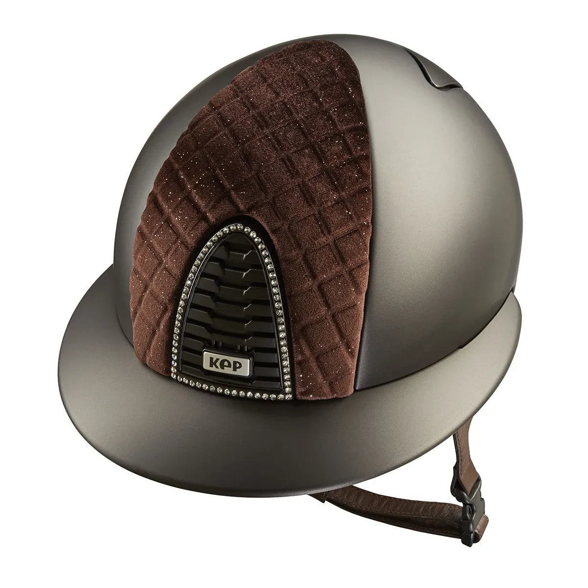 Cromo 2.0 Textile Brown / Milano Velvet Shining Brown / Polo Visor - front