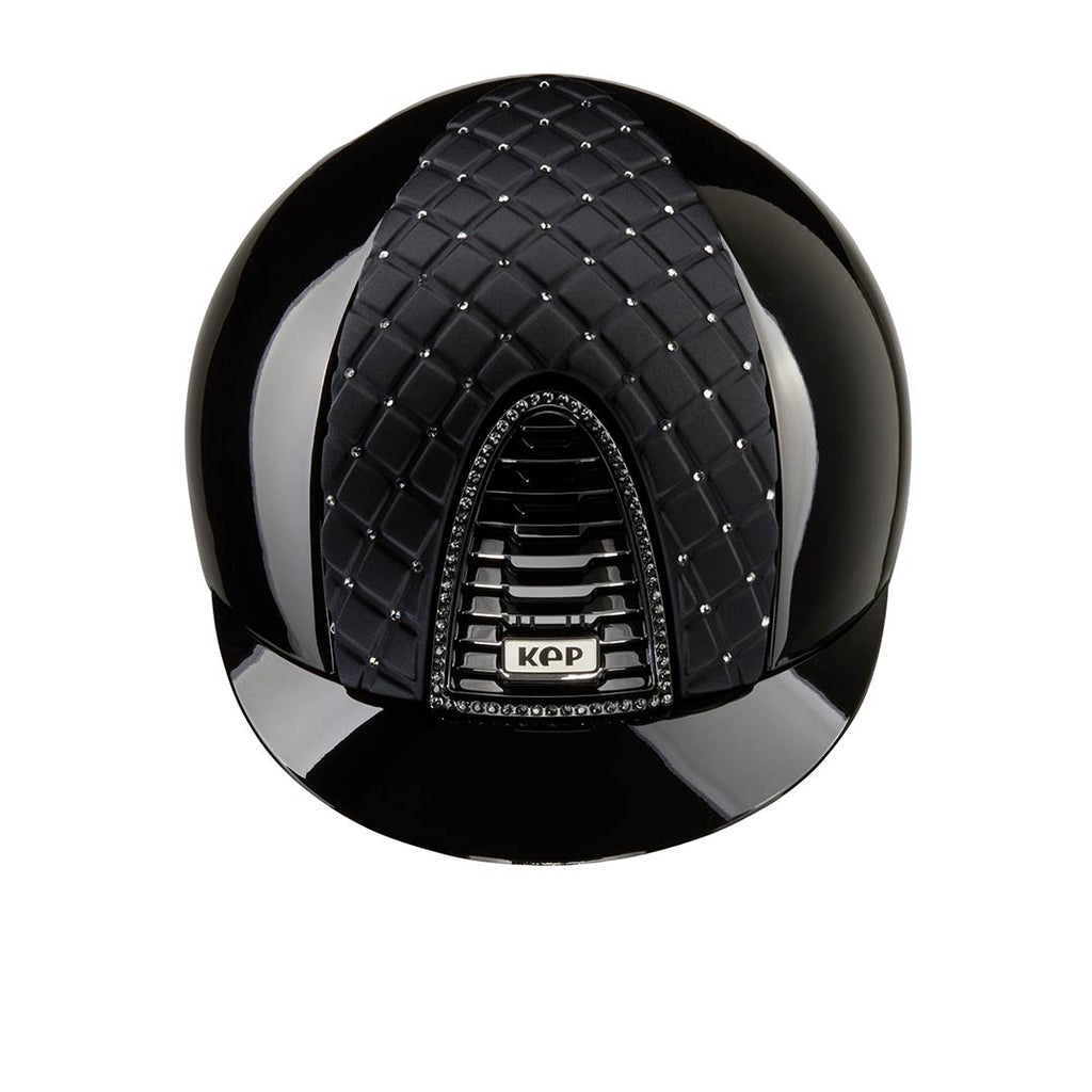 Cromo 2.0 Polish Black / Milano Cross Satin Front with Swarovski - back