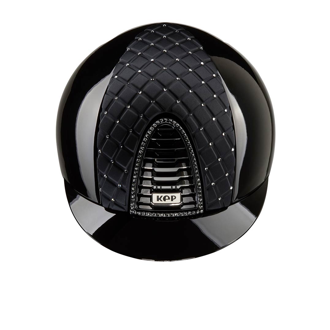 Cromo 2.0 Polish Black / Milano Cross Satin Front with Swarovski - back
