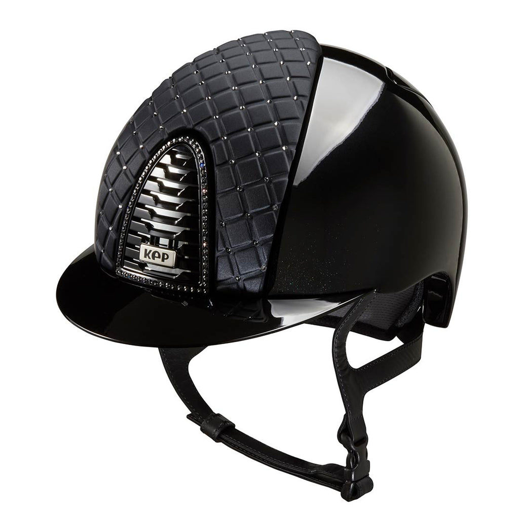 Cromo 2.0 Polish Black / Milano Cross Satin Front with Swarovski - front