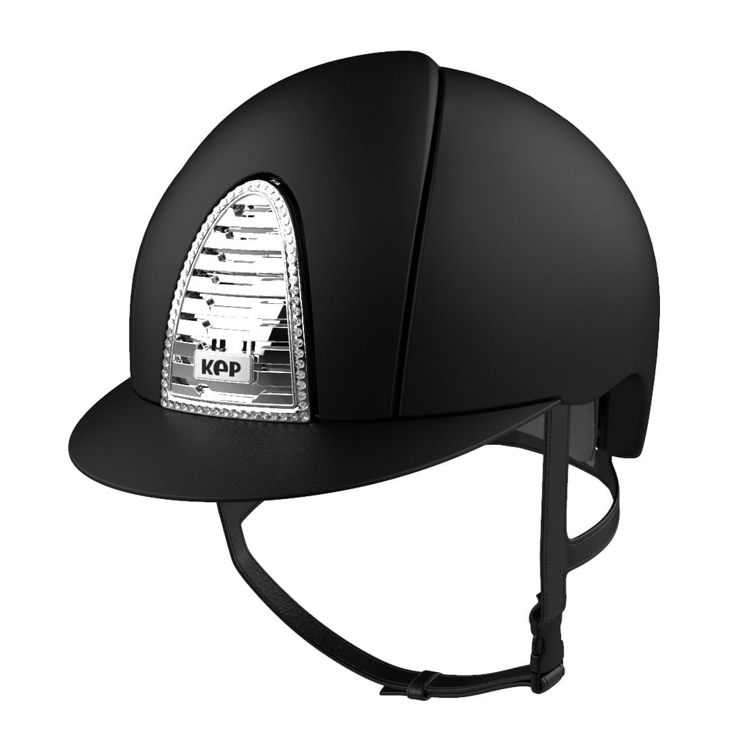 Cromo 2.0 Textile Black / Swarovski Frame / Chrome Air Vent - front