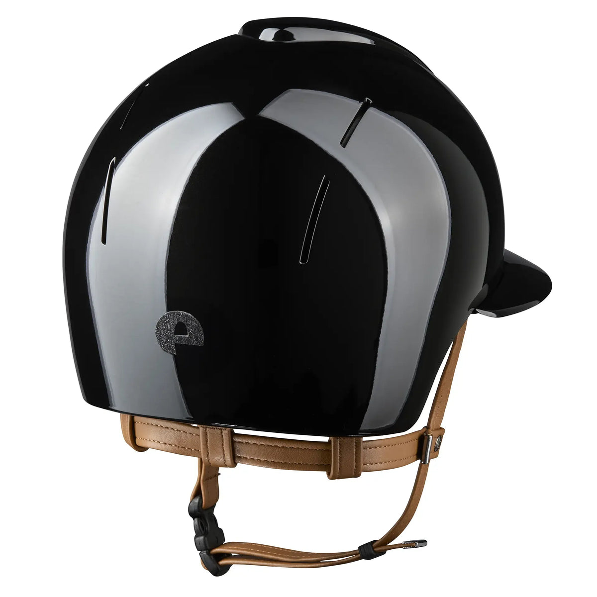 Smart Nova / Polish Black / Beige Chinstrap / Polo Visor / Star Black - back
