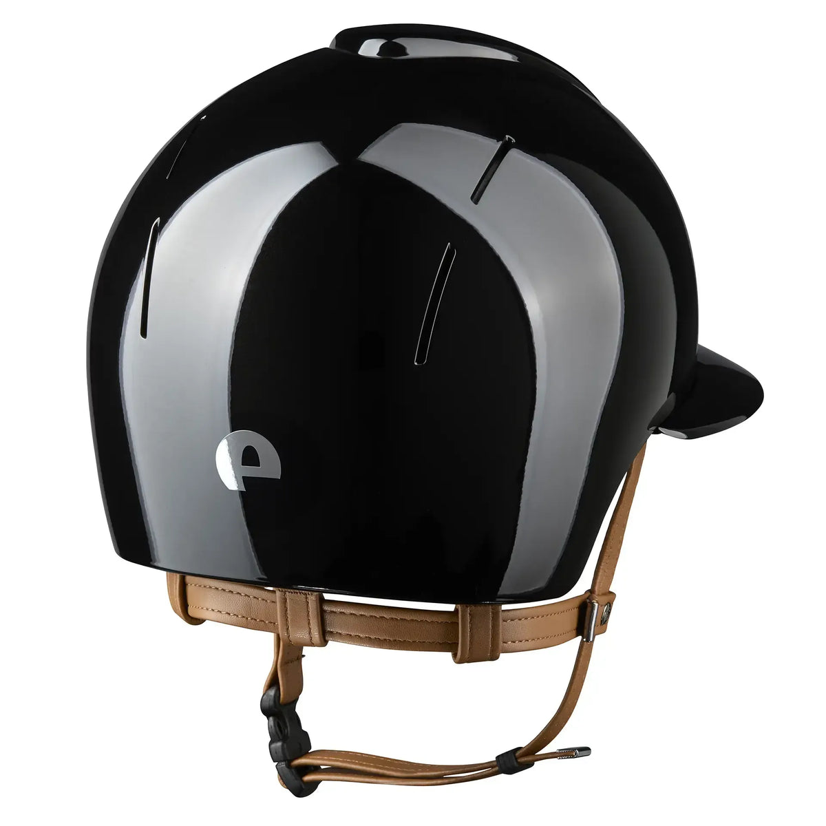 Smart Nova / Polish Black / Beige Chinstrap / Polo Visor - back