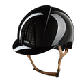 Smart Nova / Polish Black / Beige Chinstrap - front