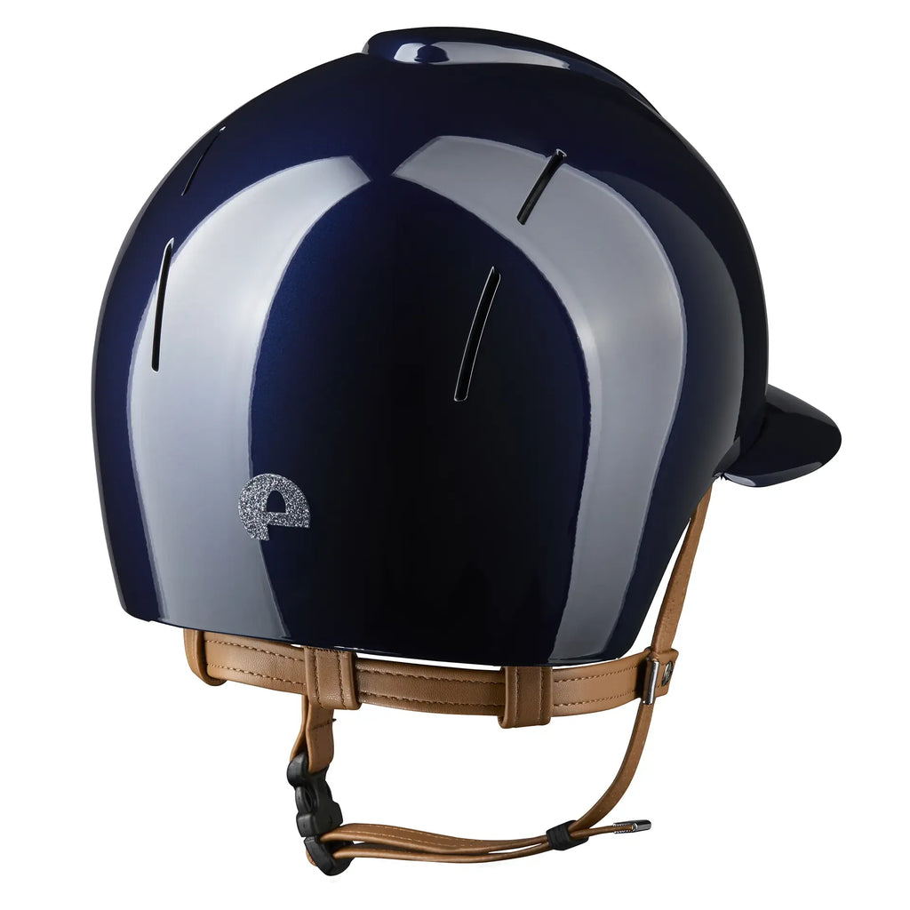 Smart Nova / Polish Blue / Beige Chinstrap / Polo Visor / Star Silver - back