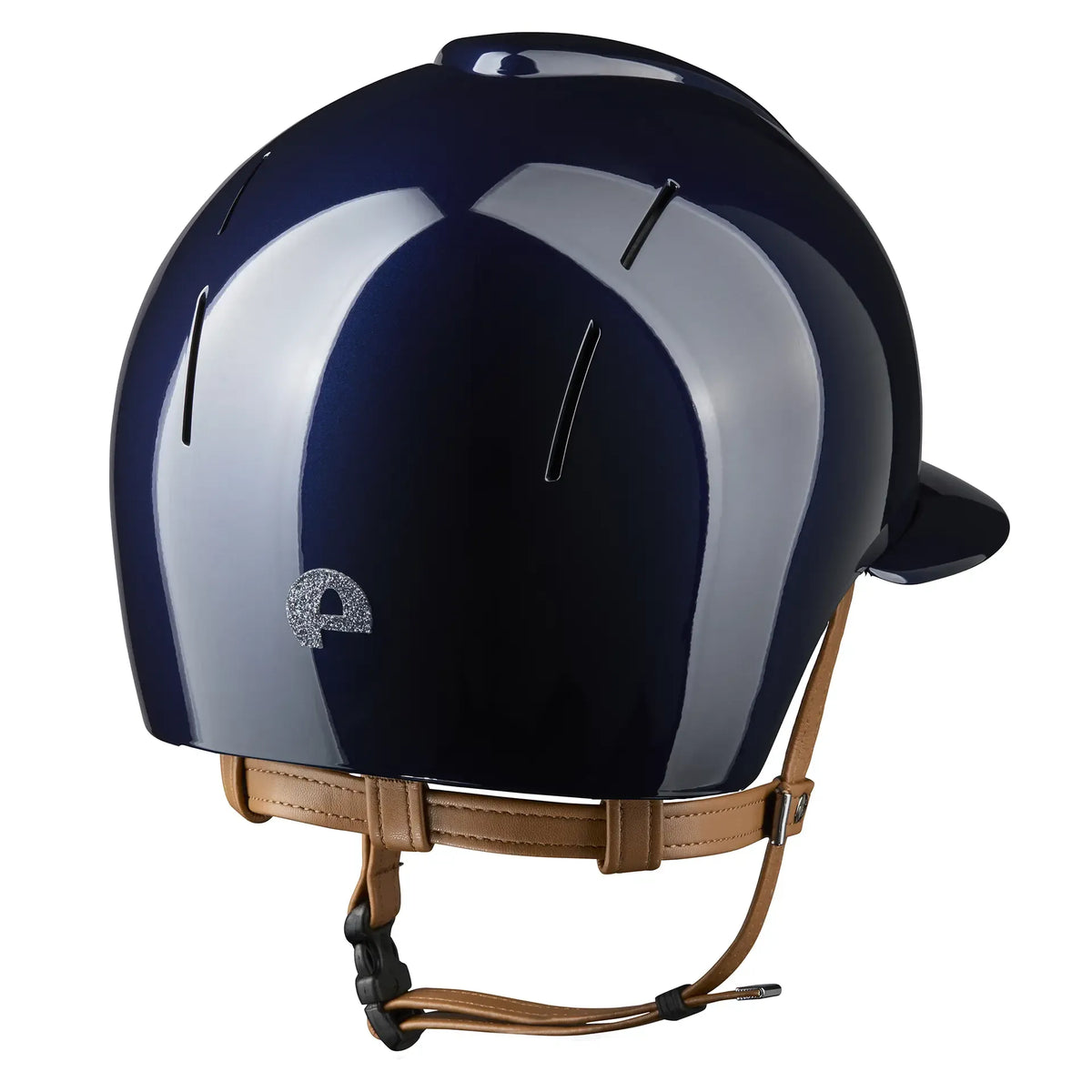Smart Nova / Polish Blue / Beige Chinstrap / Polo Visor / Star Silver - back