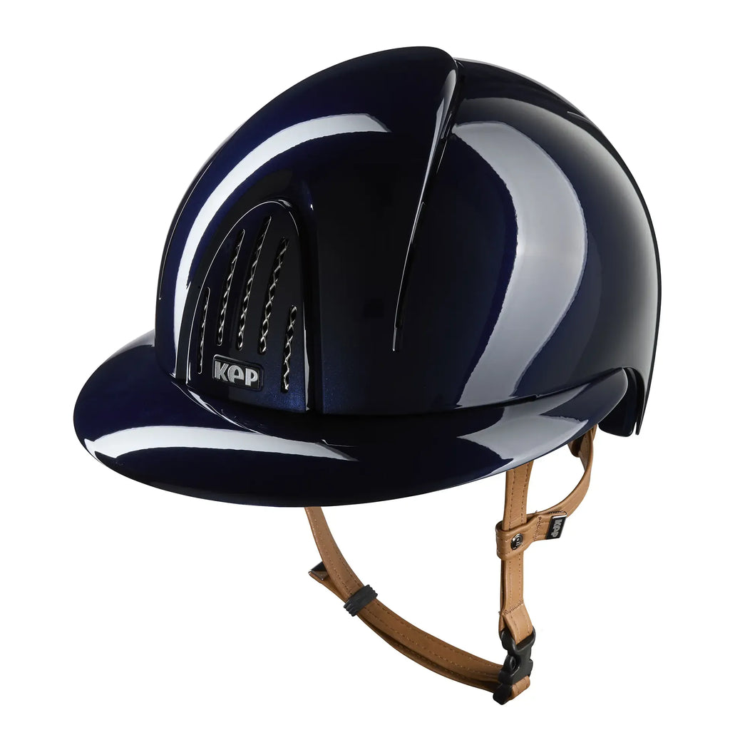 Smart Nova / Polish Blue / Beige Chinstrap / Polo Visor - front