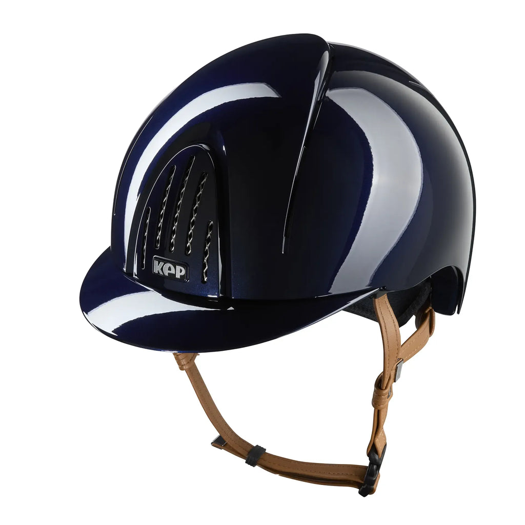 Smart Nova / Polish Blue / Beige Chinstrap - front
