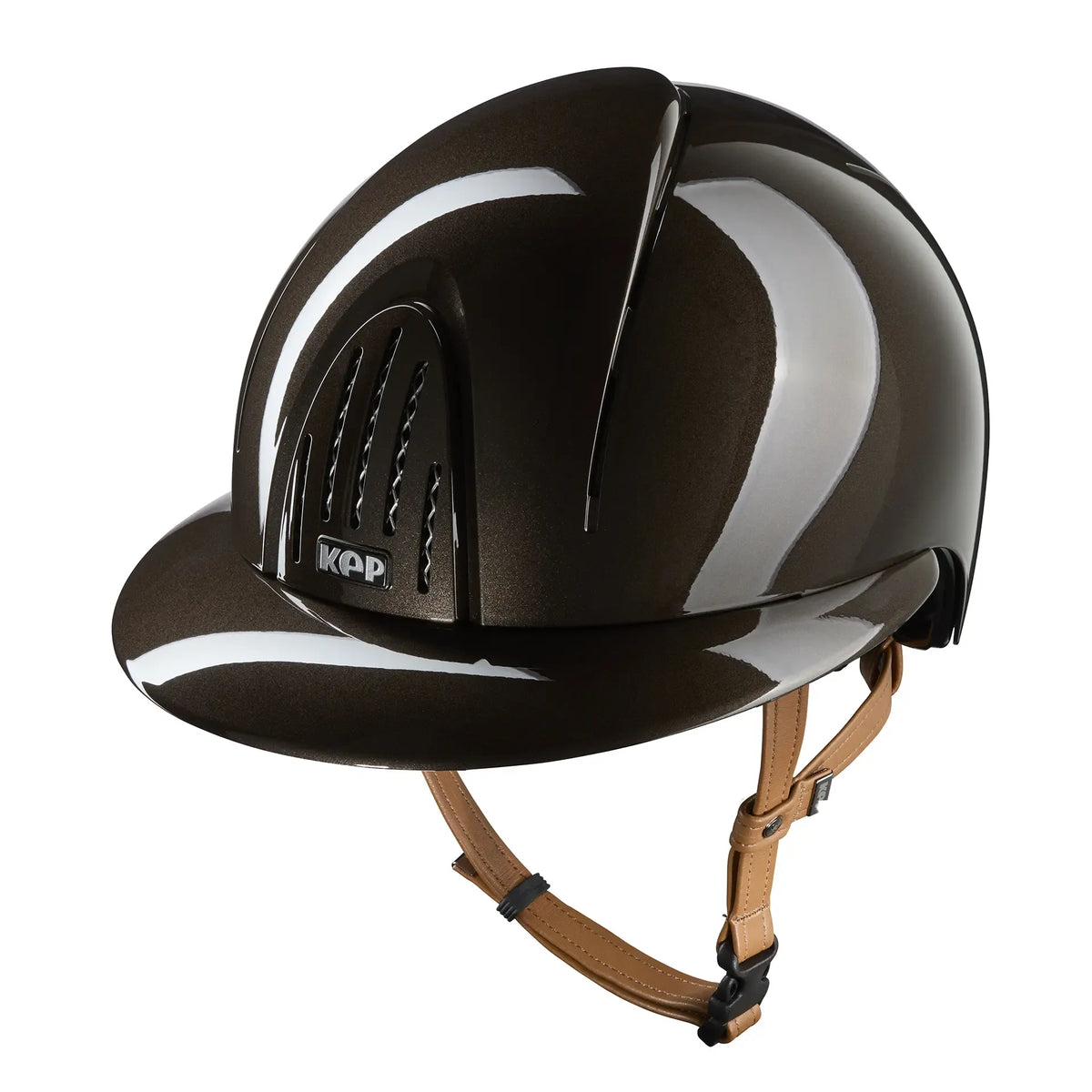 Smart Nova / Polish Brown / Beige Chinstrap / Polo Visor - front