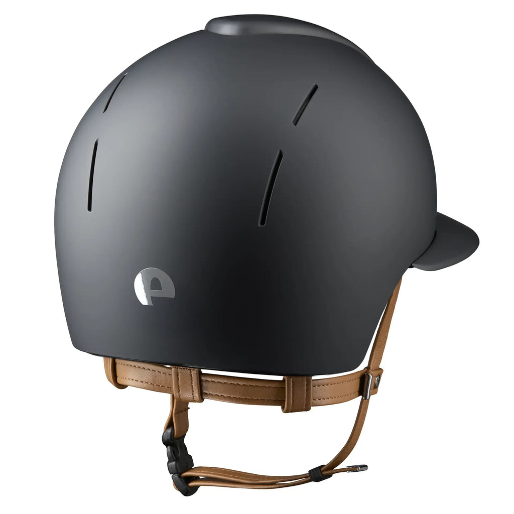 Smart Nova / Textile Black / Beige Chinstrap / Polo Visor - back