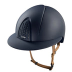 Smart Nova / Textile Blue / Beige Chinstrap / Polo Visor - front