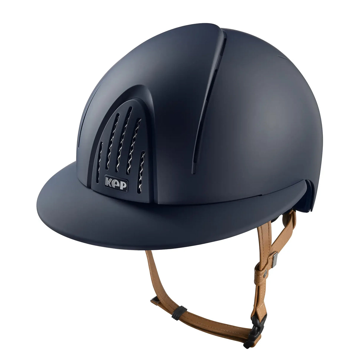 Smart Nova / Textile Blue / Beige Chinstrap / Polo Visor - front